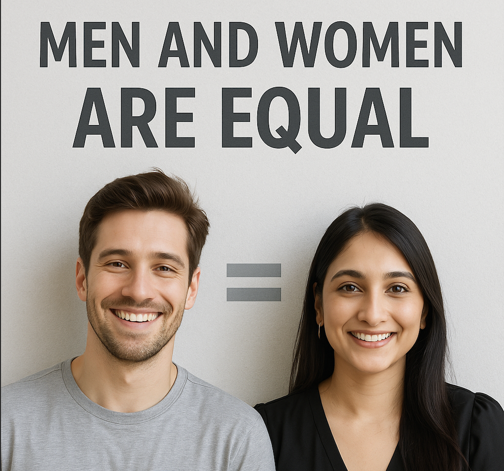 MAN AND WOMEN ARE EQUAL